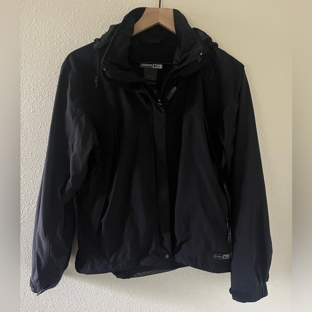 REI Elements Vintage Hooded Nylon Windbreaker